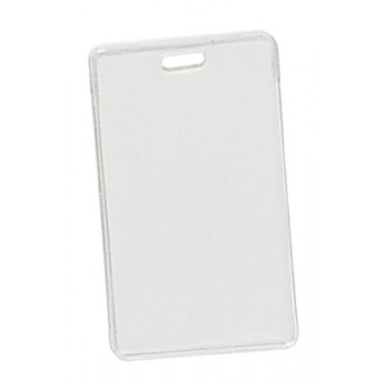 Proximity Card Vinyl Badge Holder-Vertical - 100 pack